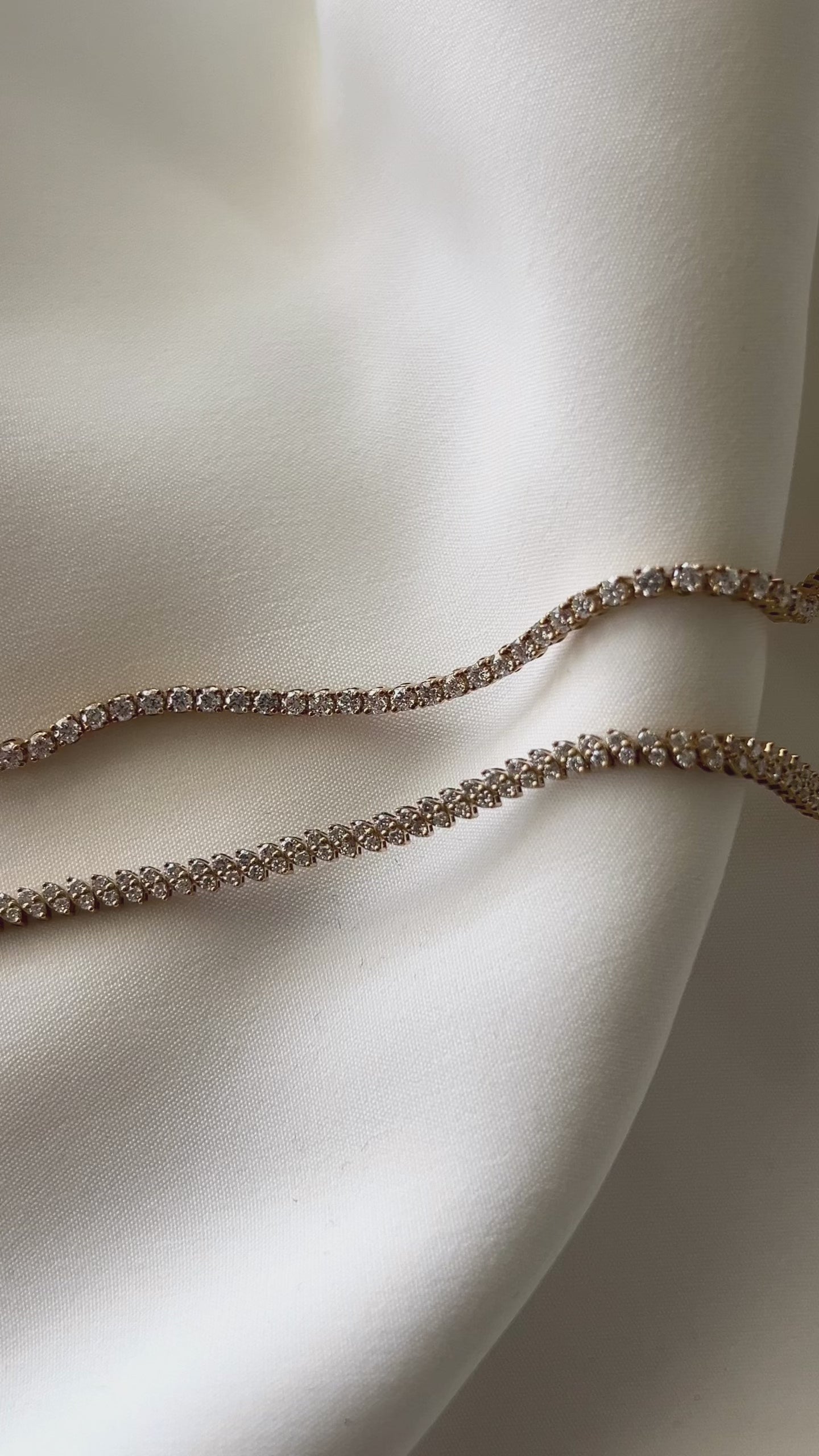 Custom jewelry design: tennis bracelets with round and marquise shape lab diamonds